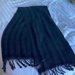 Versace Logo Wool Scarf | Unisex